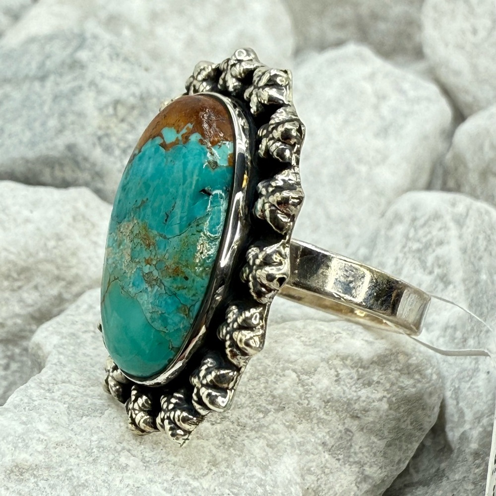 NWT Sterling Silver Mojave Turquoise Statement Ring Size 9 – 8.4g - Picture 7 of 16